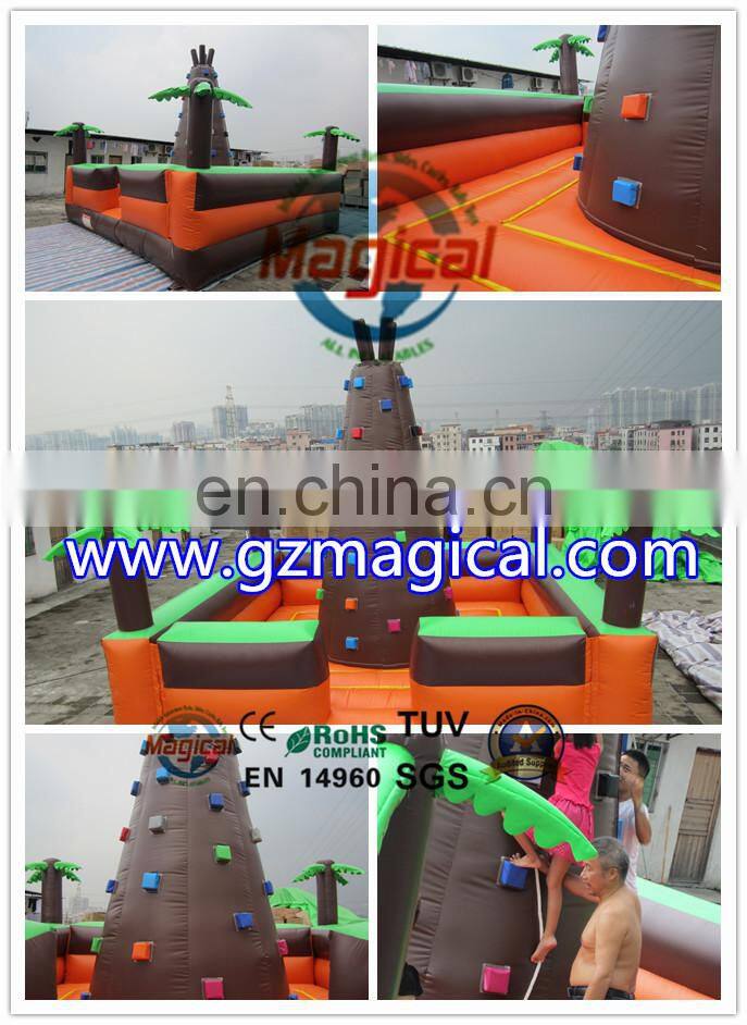 outdoor adult games high quality inflatable climbing wall