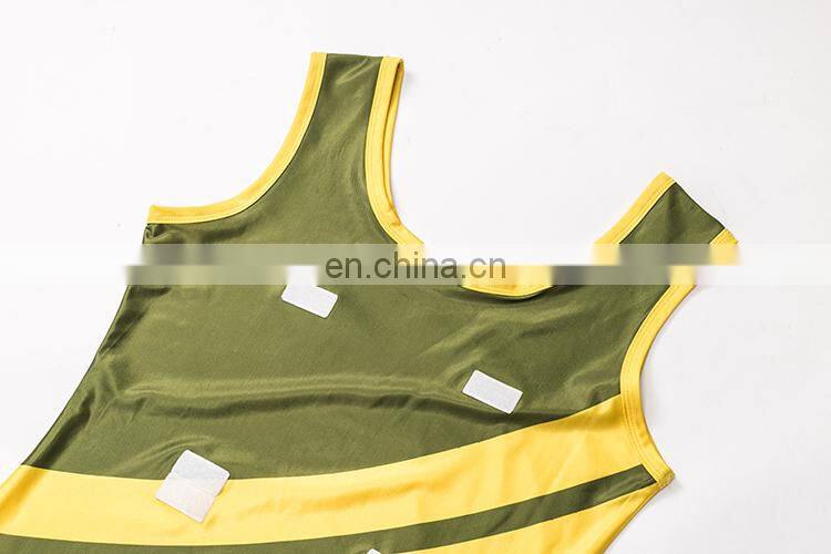 Custom polyester netball dresses ,sublimation printed yellow netball dress