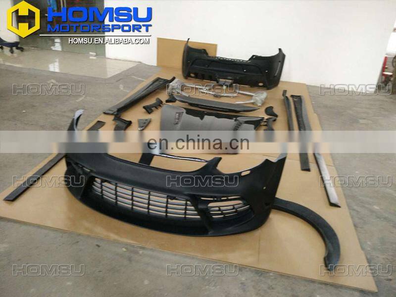 Auto parts M design style carbon fiber FRP full set bumper body kit for porsch-e panamer-a 971 2014+