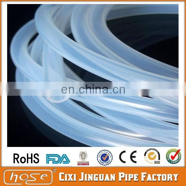 Food And Liquid Transfer Hose 5x7mm Food Grade Medical Use Colorless Silicone Rubber