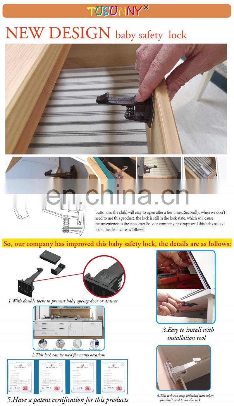 Child Safety Latches Baby Proofing Cabinets & Drawers Lock Upgraded Stronger Adhesive Easy Installation