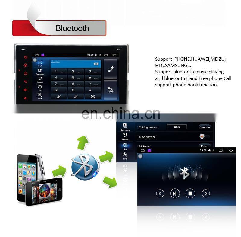 6.2 inch Android 6.0 universal full touch screen car Radio GPS Navigation