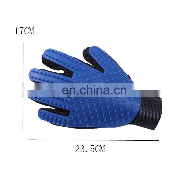 New Type Sale Five Finger Cleaning Brush Pet Grooming Glove