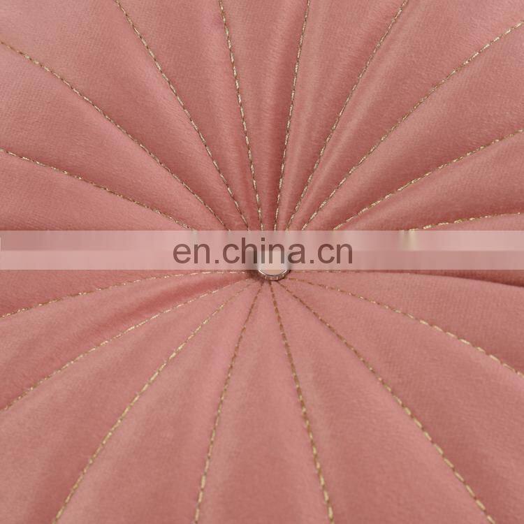 Wholesale Comfortable Fashion Micro Mink Circle Chair Cushions with Button for Living Room