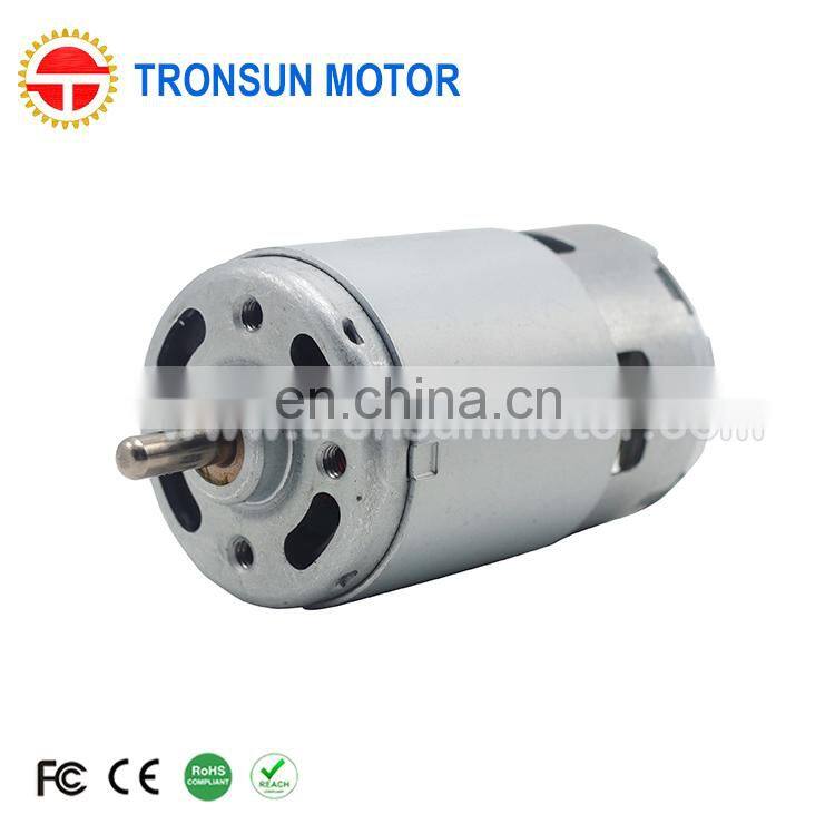 High Torque 1kg/cm carbon brush motor dc 12v 24v RS-775sh for robot