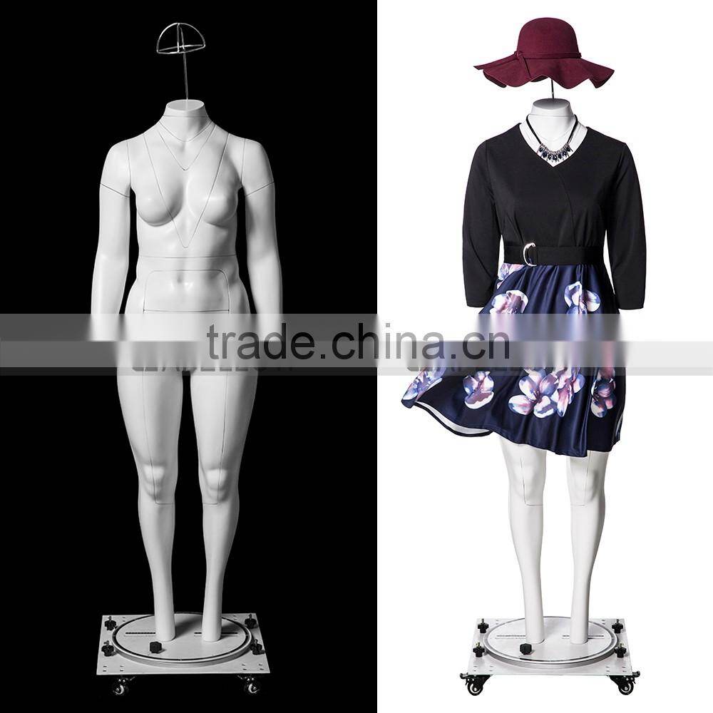 GH24 Women fat ghost mannequin plus-size invisible removable model female dummy