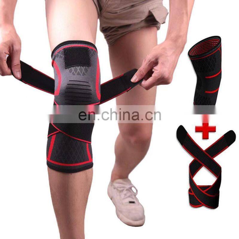 Custom Logo Quality Elastic Sports Knee Pad Breathable Fitness Knee Sleeve Guards Rodilleras y Coderas Knee Support Belt Kneepad