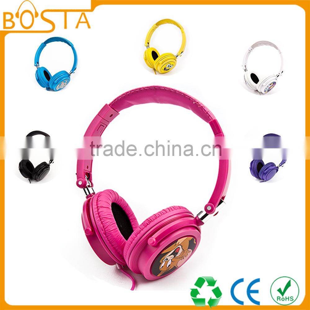 Best stylish funny hot selling promotional stereo bass pure white headphone