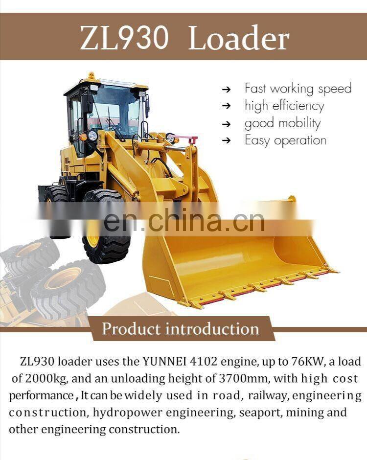 Hot Sale Top Quality Wheeled 2 Ton With Cab Loader