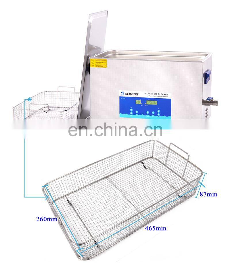 22L 480W Laboratory Ultrasonic Cleaner with Heater and Timer Stainless Steel