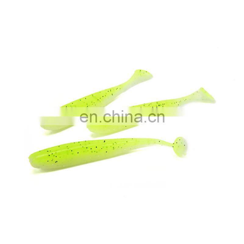 Amazon Hot 65mm/1.8g Wobblers Mandarin Fish Killer Two-Color Paddle Tail With Salt And Fishy Lure Soft Artificial Bait