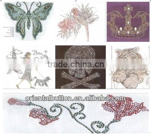 the fashion rhinestones hot-fix stone pattern