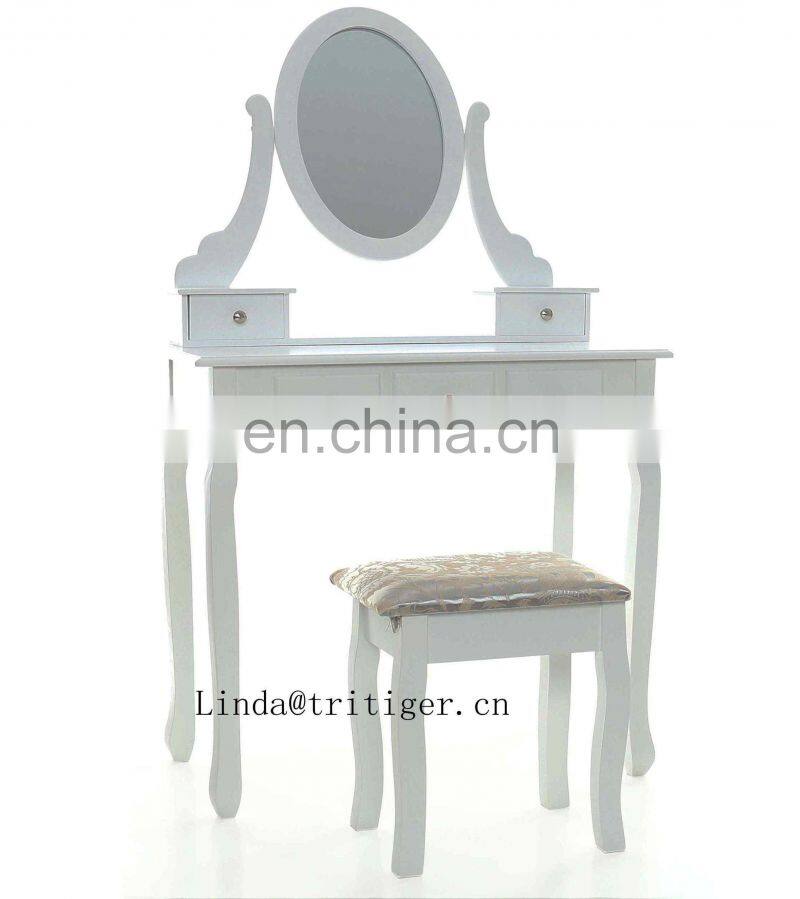 MDF dressing table white new design dresser, wholesale wood make up table