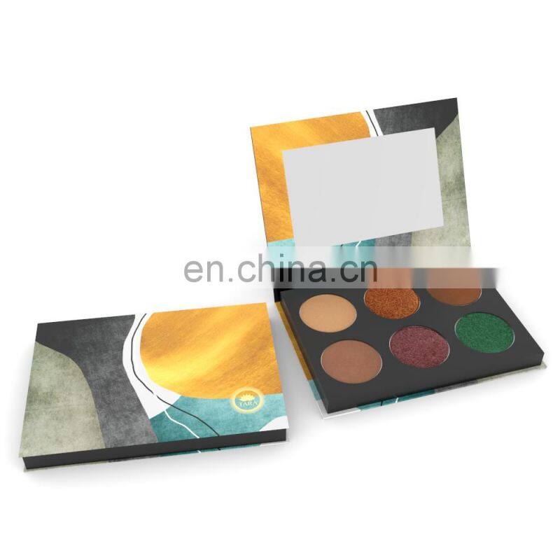 Vegan Cream Lipstick Contour And Blush Eyeshadow Pan Empty Palette Cardboard Box Private Logo