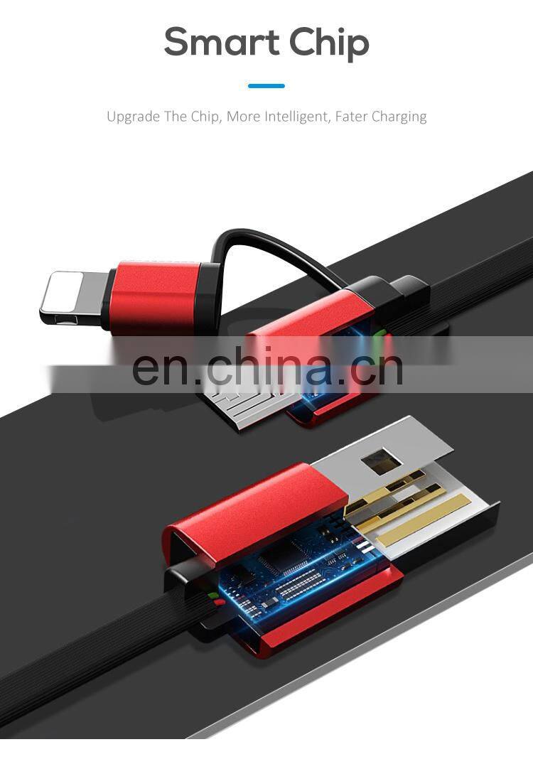 New 2 In 1 Retractable Mobile Phone Data Multi USB Cable