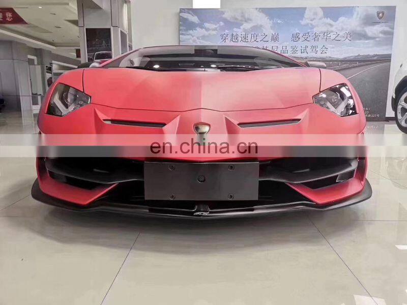 Runde SVJ Style Front Bumper Rear Bumper Rear Lip Side Skirt Fender Spoiler For Lamborghini Aventador LP700 720 750 Body Kit