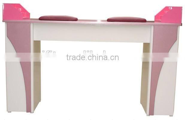 Pink colour manicure pedicure table made in China