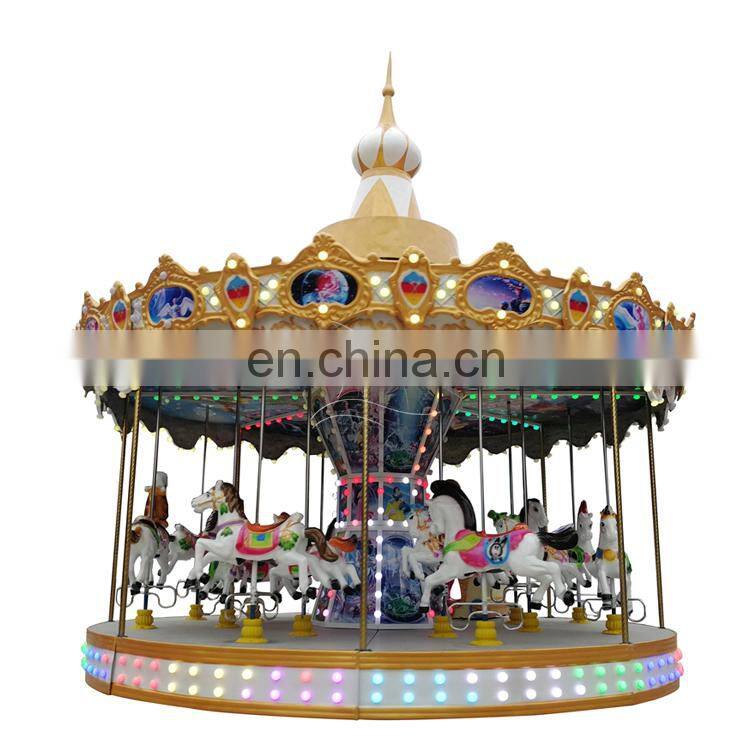 professional carousel rides manufacturer mechanical carousel rides kiddie play area games luxury carousel rides