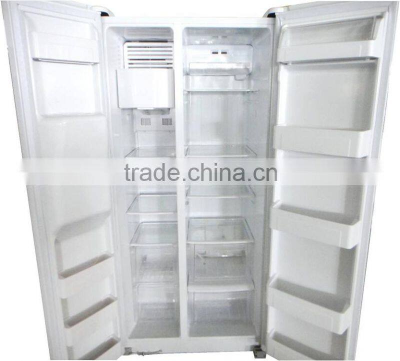 HC-670WE(N) stainless steel refrigerator with icemaker,water dispenser