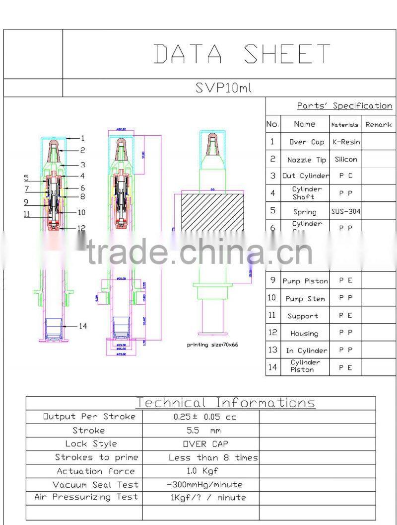 Hot Sale Professional Design 10ml High Quality Cosmetic Syringe