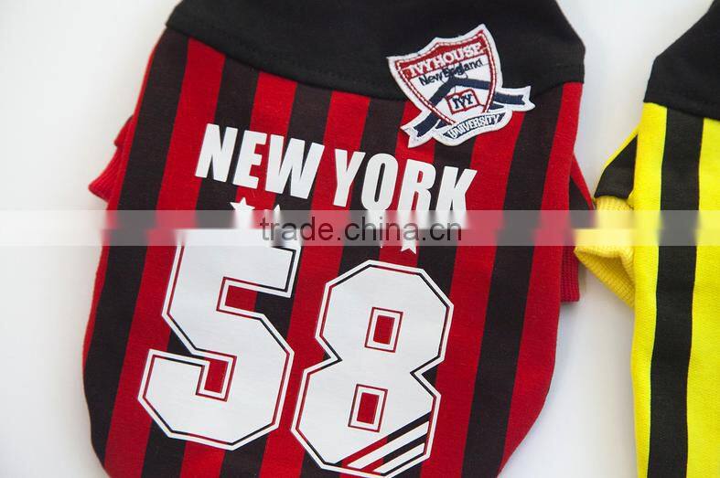 2016 new model yellow red S/M/L/XL/XXL size pet costumes for dog