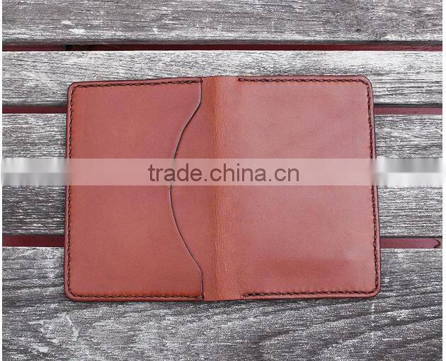 Men leather card case / multiple genuine cowhide leather card holder