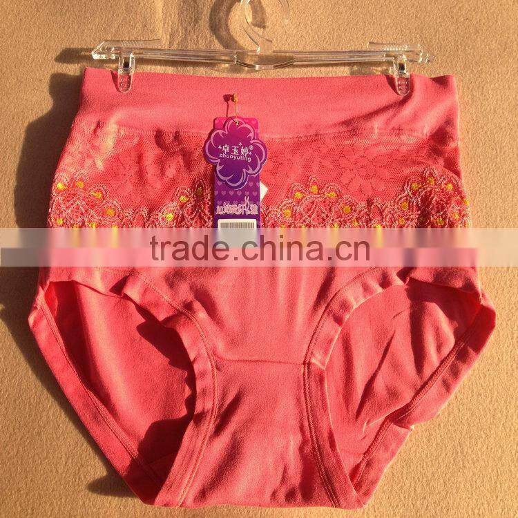 0.67USD High Quality Cotton Material Beautiful Fat Lady Panty/Panties/Thongs(jlhnk226)