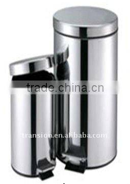 stainless trash bin