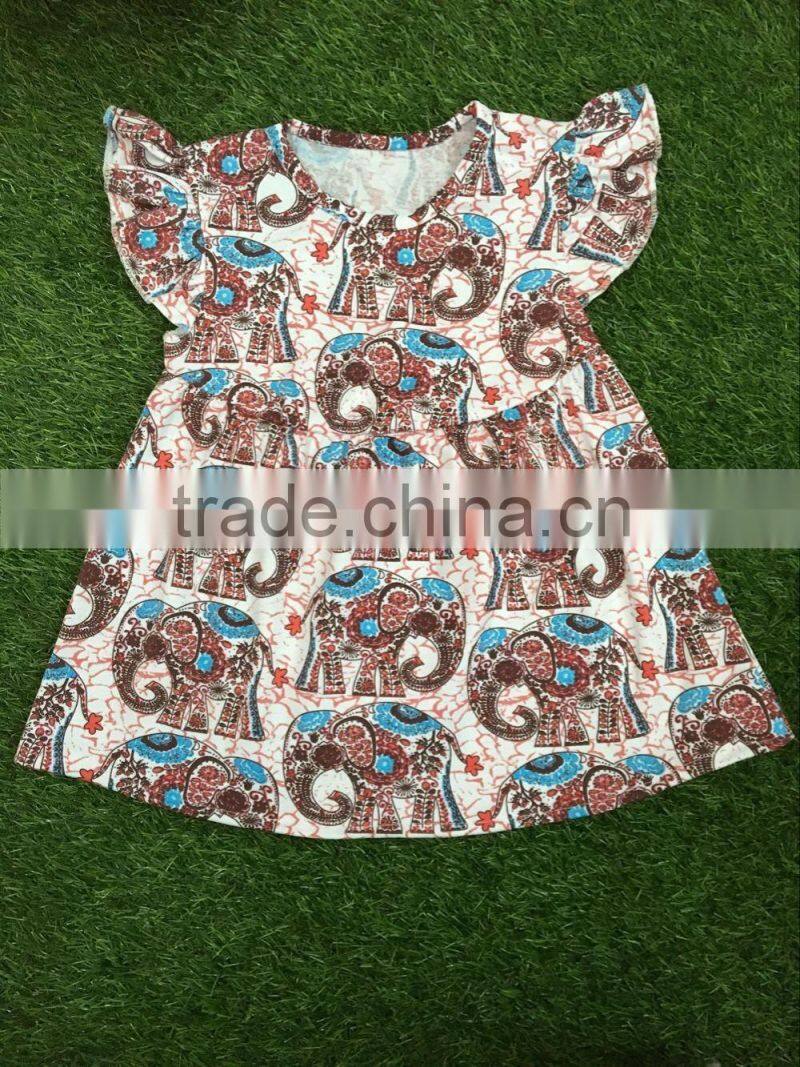 wholesale children girls dress sleeveless children clothing set slip dress ostrich pattern cool summer girls dress