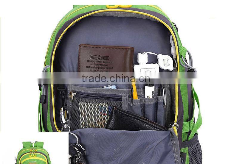 outdoor sporty good quality polyester nylon men women waterproof travel hiking camping backpack