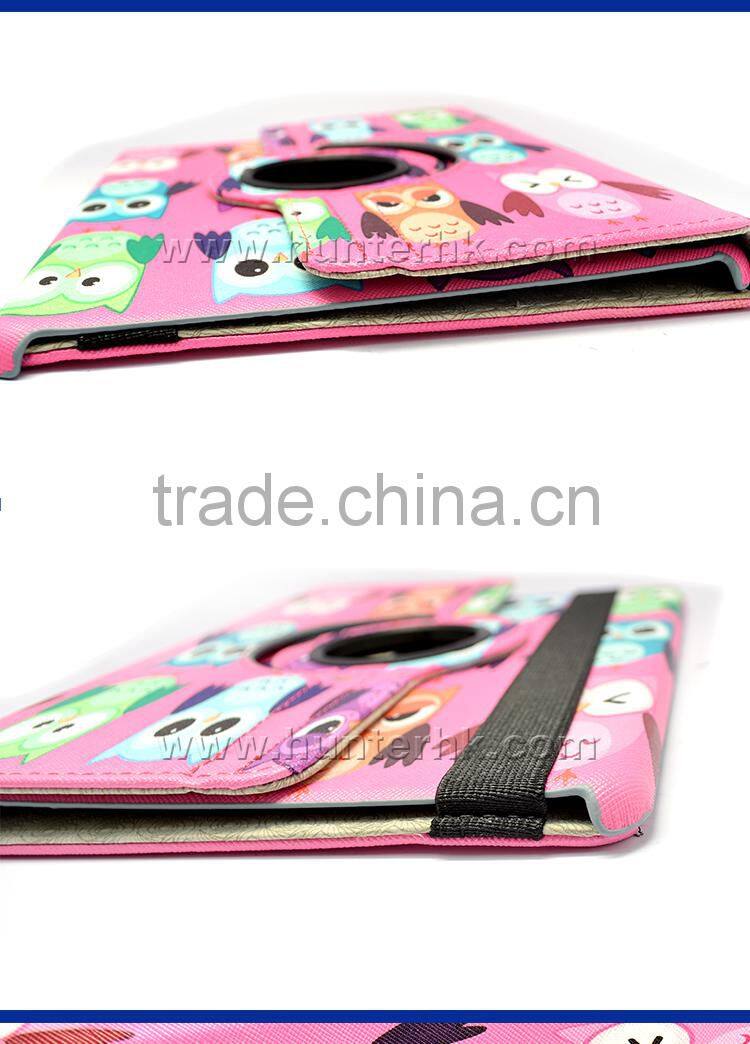 Printed Owls Rotating Tablet Case For iPad Air 2