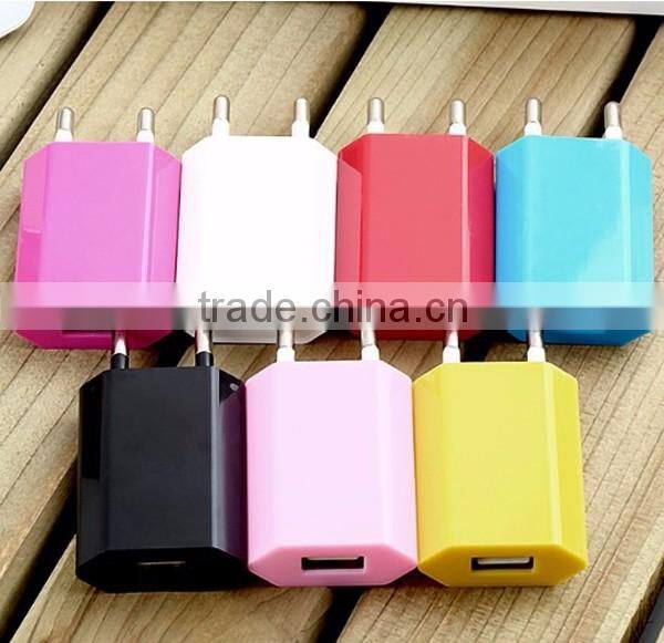 New Universal 5V 1A EU Plug Usb Wall Charger For Samsung Galaxy s5
