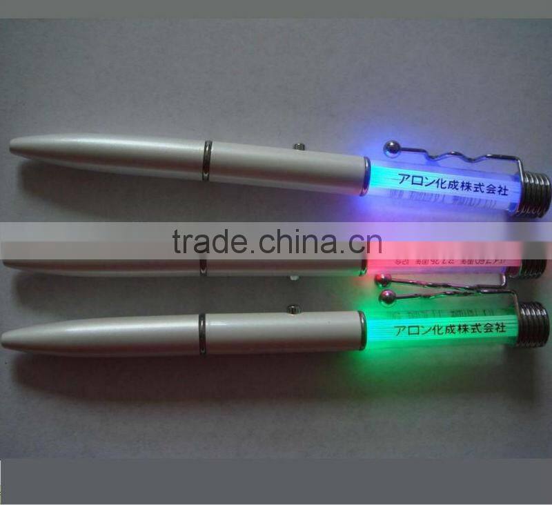 2014 new design progector pen , sized logo led projector pen, Slim led flashlight ballpen for advertising