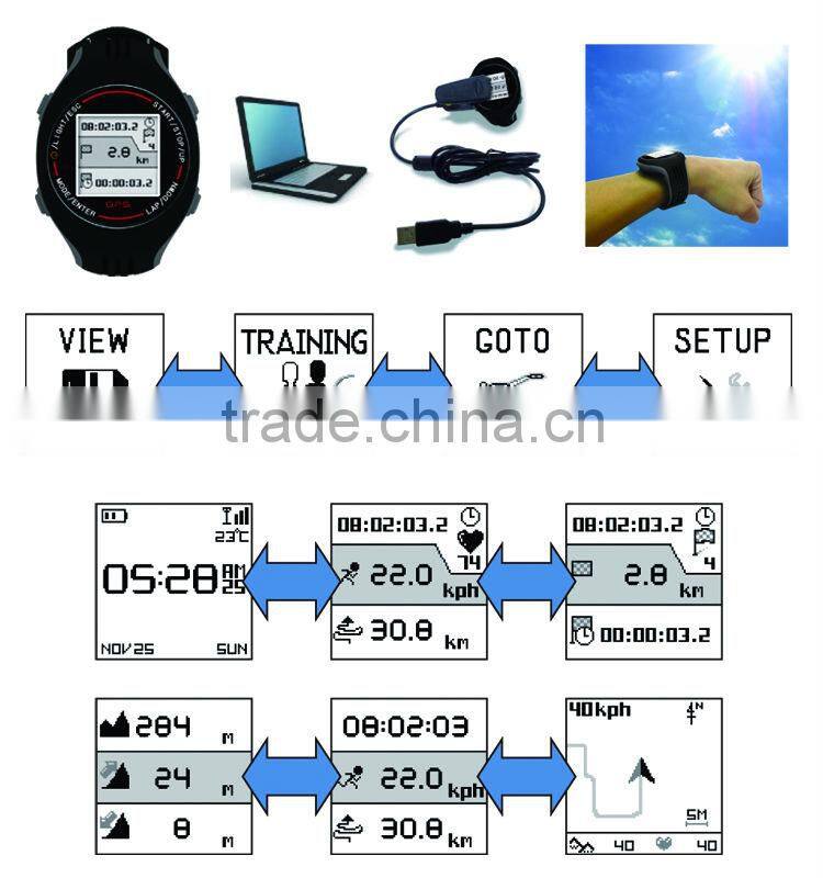 GPS tracker watch, GPS watch, GPS running watch for running and cycling in Guangdong