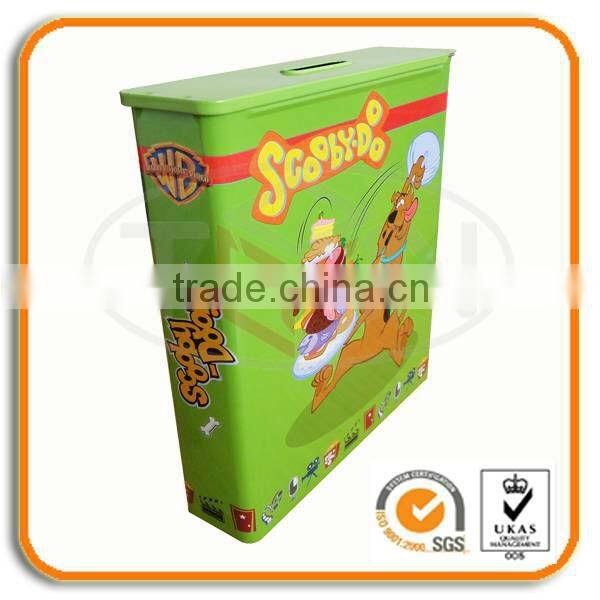 Book Shape Metal Money Tin