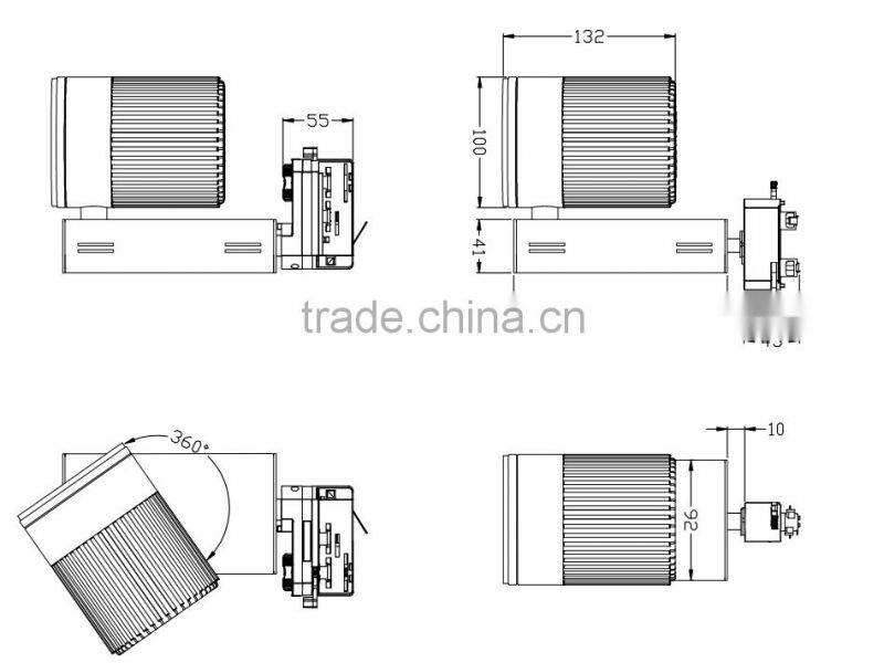 Flicker free 40W LED slim track light with a 5 year warranty