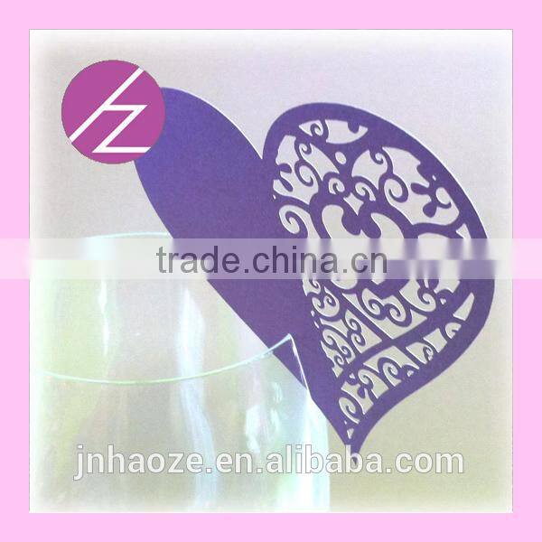 Pearl Paper Laser Cut Wedding Party Decoration Place Cards JK-68