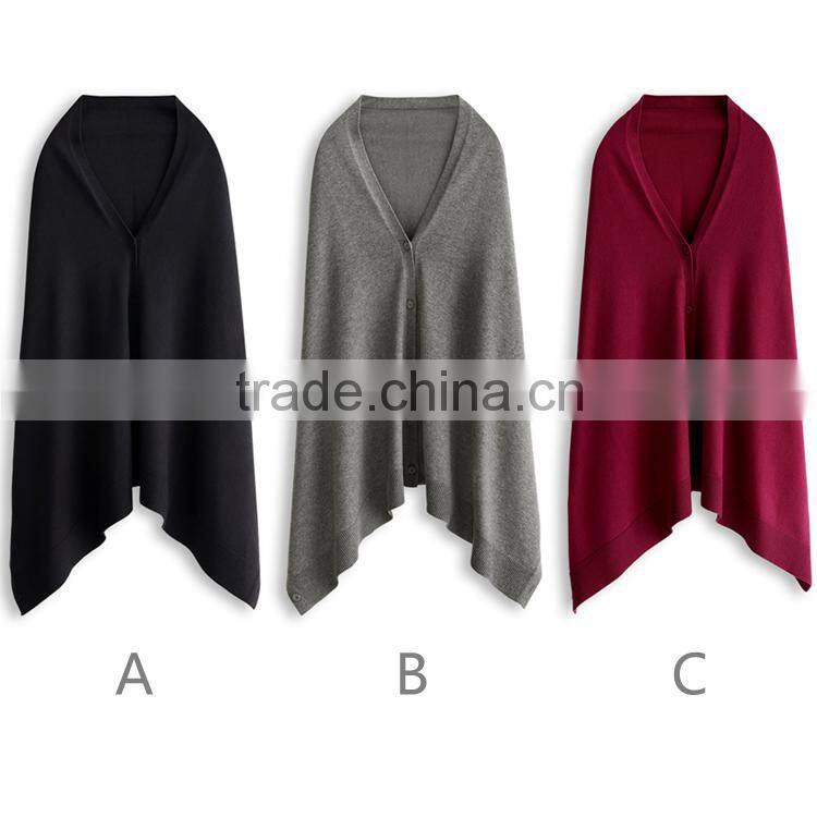 Mexican Poncho Cashmere Mongolia Knitted Cashmere Poncho