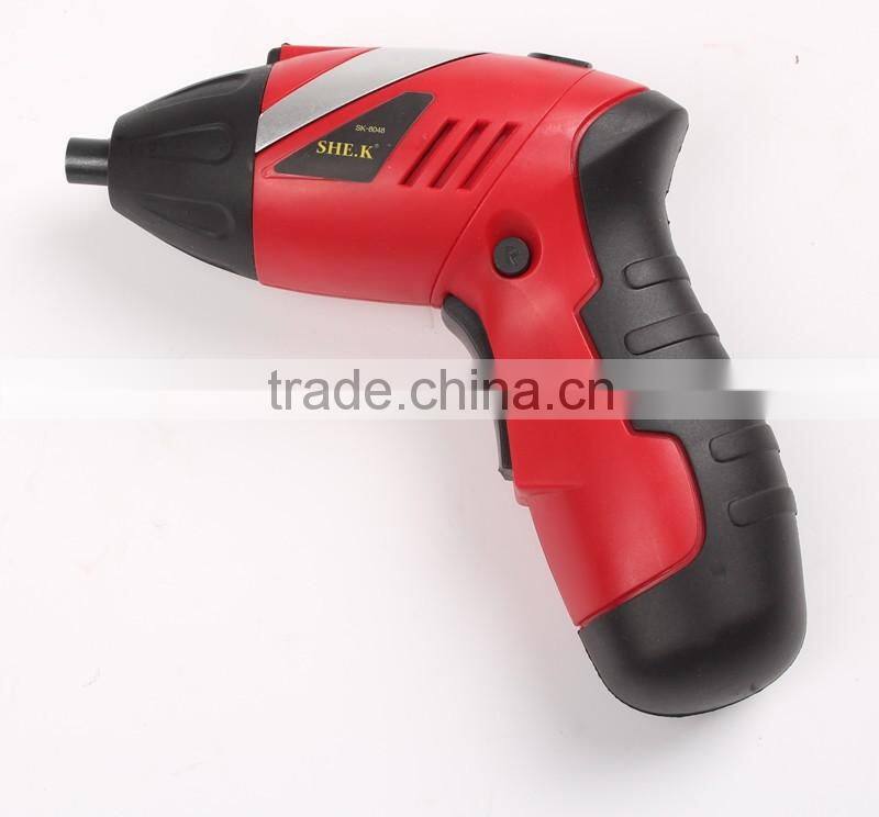 4.8v rechargeable and portable mini cordless screwdriver