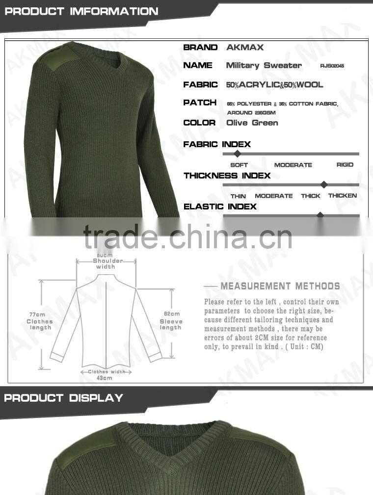 Special Force Portable Pullover Military Sweater For Outdoor Compat