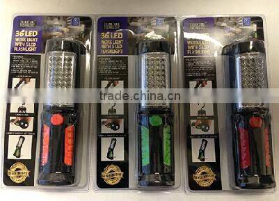 Magnetic 36+1 LED 360 rotatable work light with hook