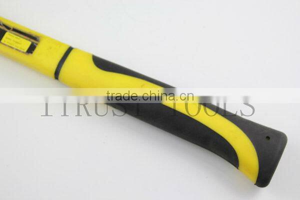 Right angle Claw Hammer With Yellow Plastic Handle HM1012