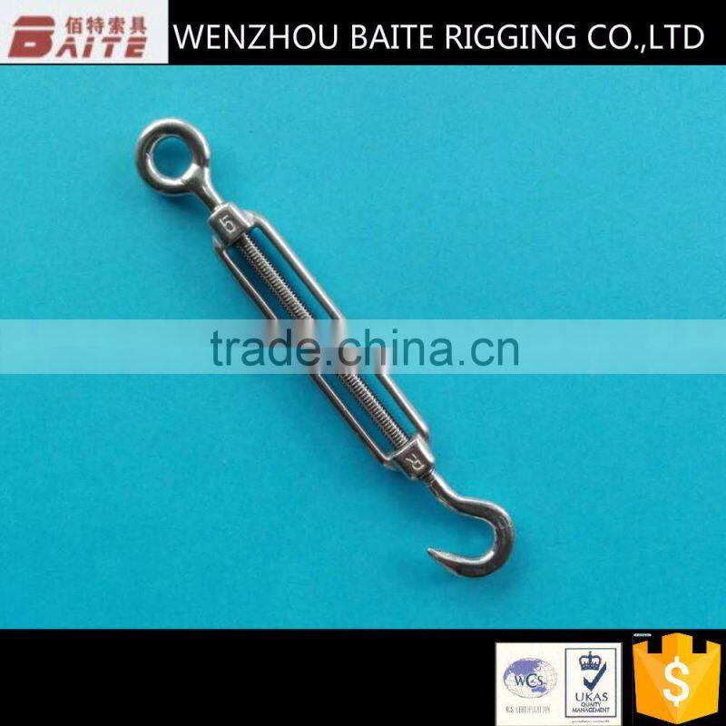 European Stainless Steel AISI 316 Manufacture Heavy Duty Construction Turnbuckle Fastenter DIN1480
