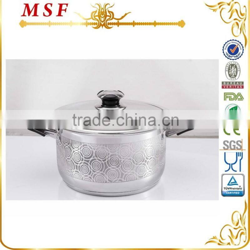 MSF Electrocorrosion Pattern Surgical Stainless Steel Hot Pot MSF-3819