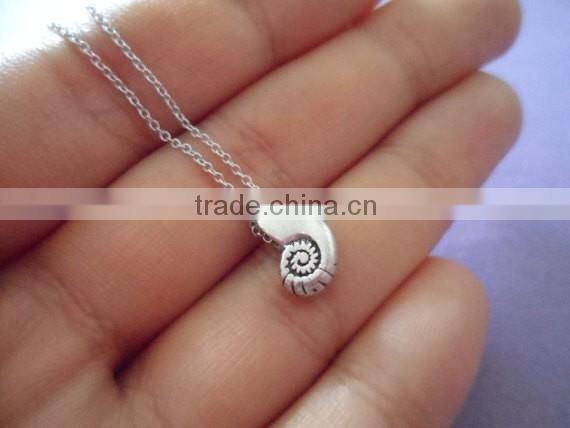 Ariel Voice Necklace Little Mermaid Necklace Silver Shell Necklace Gift for Her