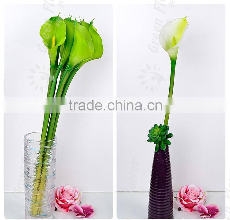 2016 PVC Calla Lily Artificial Flowers Real Touch Home Decorative Flowers Wreaths Flowers gift for Wedding Party Decoration