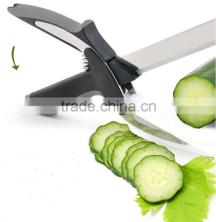 Stainless steel Kitchen clever Food Slicer scissors Knives