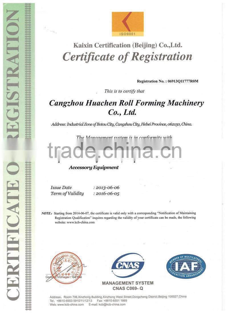 Auto Galvanized Coil Floor Roll Forming Machine