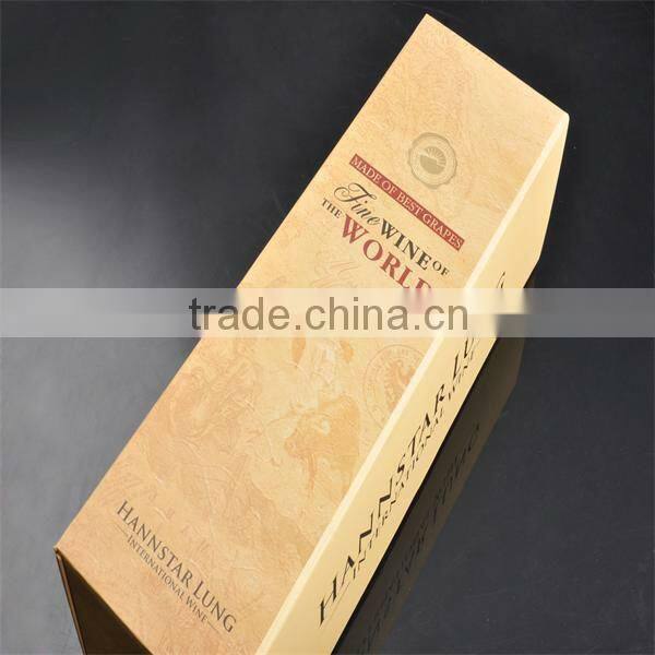Top quality printing paper wine box
