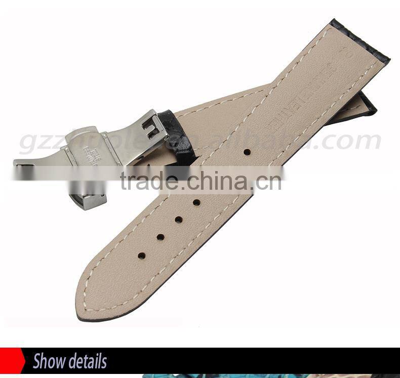 Luxury real snake 20mm leather watch band leather watch strap